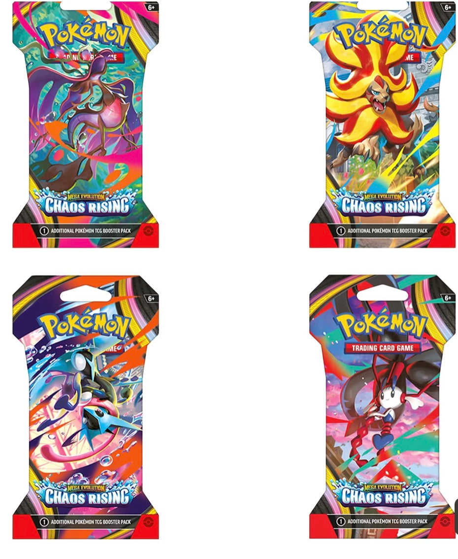 Pokemon TCG: Mega Evolution—Chaos Rising Sleeved Booster
